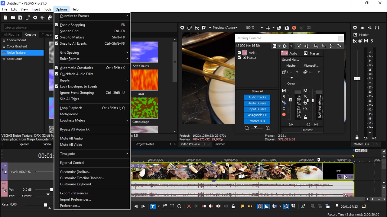Sony Vegas Pro 21 - скриншот 3
