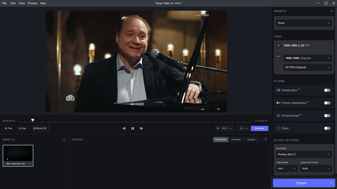 Topaz Video AI - скриншот 2